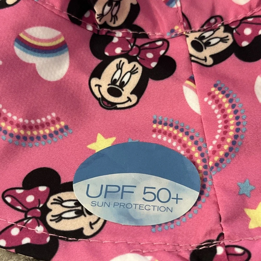 Disney Minnie Mouse Girls‎ Pink Mesh UPF 50+ Sun Protection Hat - NEW